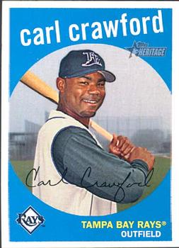 2008 Topps Heritage #352 Carl Crawford Front