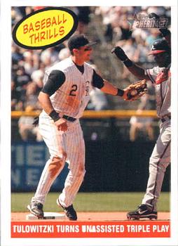 2008 Topps Heritage #367 Tulowitzki Turns Unassisted Triple Play Front
