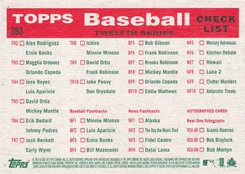 2008 Topps Heritage #393 Pittsburgh Pirates Back