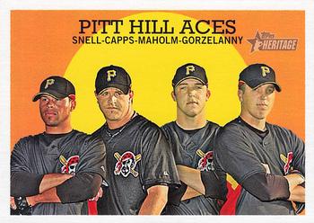 2008 Topps Heritage #428 Pitt Hill Aces (Ian Snell / Matt Capps / Tom Gorzelanny / Paul Maholm) Front