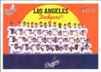 2008 Topps Heritage #457 Los Angeles Dodgers Front