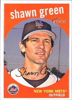 2008 Topps Heritage #468 Shawn Green Front