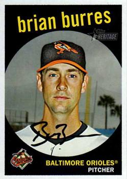 2008 Topps Heritage #517 Brian Burres Front