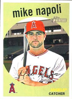 2008 Topps Heritage #587 Mike Napoli Front
