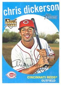 2008 Topps Heritage #667 Chris Dickerson Front
