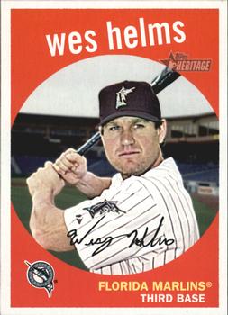 2008 Topps Heritage #584 Wes Helms Front