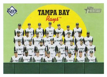 2008 Topps Heritage #508 Tampa Bay Rays Front