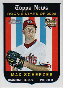 2008 Topps Heritage #519 Max Scherzer Front
