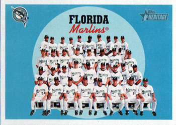 2008 Topps Heritage #582 Florida Marlins Front