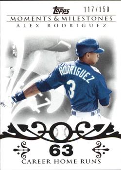 2008 Topps Moments & Milestones #1-63 Alex Rodriguez Front