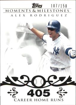 2008 Topps Moments & Milestones #1-405 Alex Rodriguez Front