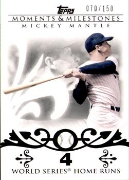 2008 Topps Moments & Milestones #4-4 Mickey Mantle Front