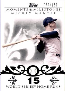 2008 Topps Moments & Milestones #4-15 Mickey Mantle Front