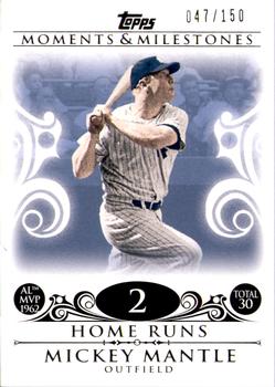 2008 Topps Moments & Milestones #5-2 Mickey Mantle Front