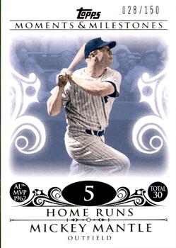 2008 Topps Moments & Milestones #5-5 Mickey Mantle Front