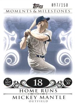 2008 Topps Moments & Milestones #5-18 Mickey Mantle Front