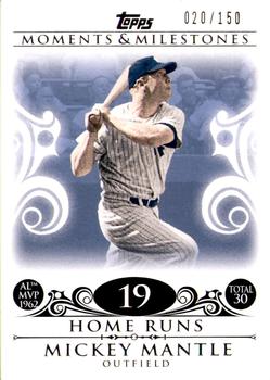 2008 Topps Moments & Milestones #5-19 Mickey Mantle Front