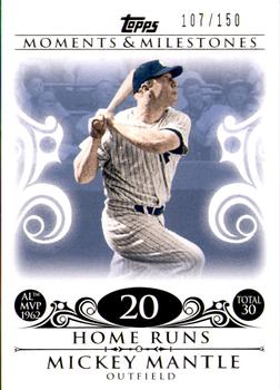 2008 Topps Moments & Milestones #5-20 Mickey Mantle Front