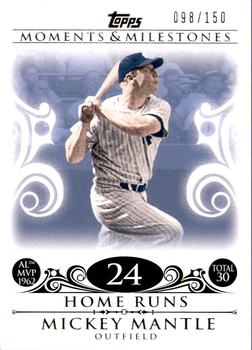 2008 Topps Moments & Milestones #5-24 Mickey Mantle Front