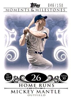 2008 Topps Moments & Milestones #5-26 Mickey Mantle Front