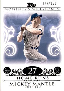 2008 Topps Moments & Milestones #5-27 Mickey Mantle Front