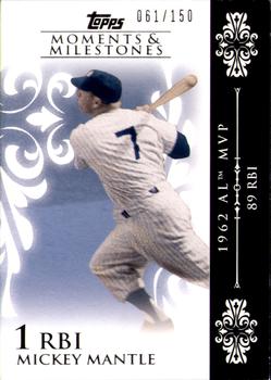 2008 Topps Moments & Milestones #6-1 Mickey Mantle Front