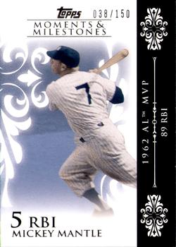 2008 Topps Moments & Milestones #6-5 Mickey Mantle Front