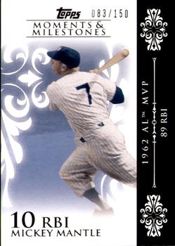 2008 Topps Moments & Milestones #6-10 Mickey Mantle Front