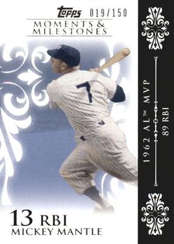 2008 Topps Moments & Milestones #6-13 Mickey Mantle Front