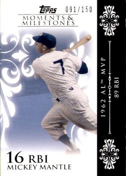 2008 Topps Moments & Milestones #6-16 Mickey Mantle Front