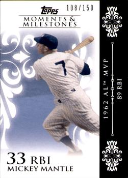 2008 Topps Moments & Milestones #6-33 Mickey Mantle Front