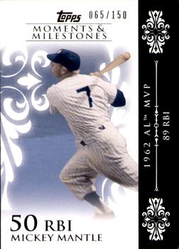 2008 Topps Moments & Milestones #6-50 Mickey Mantle Front