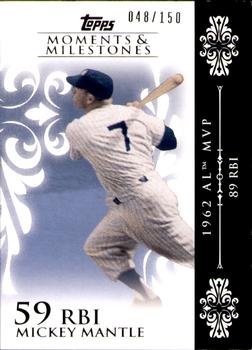 2008 Topps Moments & Milestones #6-59 Mickey Mantle Front