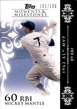 2008 Topps Moments & Milestones #6-60 Mickey Mantle Front