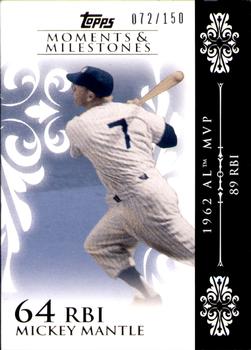 2008 Topps Moments & Milestones #6-64 Mickey Mantle Front