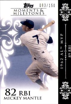 2008 Topps Moments & Milestones #6-82 Mickey Mantle Front