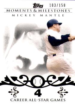 2008 Topps Moments & Milestones #7-4 Mickey Mantle Front