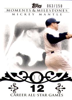 2008 Topps Moments & Milestones #7-12 Mickey Mantle Front
