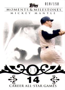 2008 Topps Moments & Milestones #7-14 Mickey Mantle Front