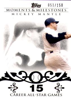 2008 Topps Moments & Milestones #7-15 Mickey Mantle Front