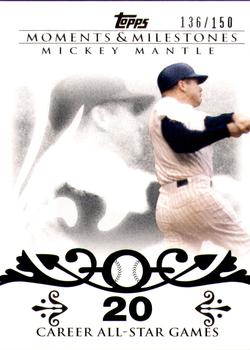 2008 Topps Moments & Milestones #7-20 Mickey Mantle Front