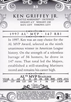 2008 Topps Moments & Milestones #33-60 Ken Griffey Jr. Back