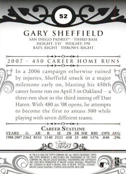 2008 Topps Moments & Milestones #52-23 Gary Sheffield Back