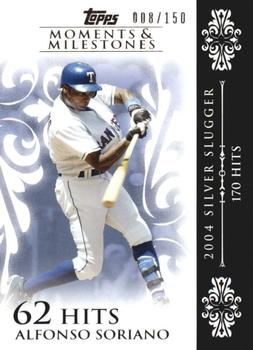 2008 Topps Moments & Milestones #56-62 Alfonso Soriano Front