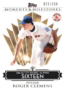2008 Topps Moments & Milestones #76-16 Roger Clemens Front