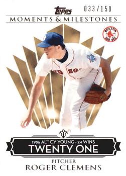 2008 Topps Moments & Milestones #76-21 Roger Clemens Front