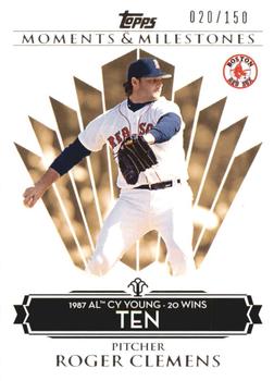 2008 Topps Moments & Milestones #77-10 Roger Clemens Front