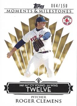 2008 Topps Moments & Milestones #77-12 Roger Clemens Front