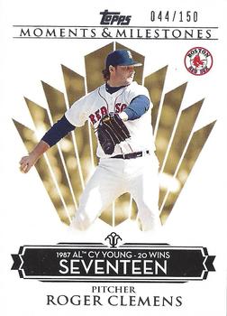 2008 Topps Moments & Milestones #77-19 Roger Clemens Front