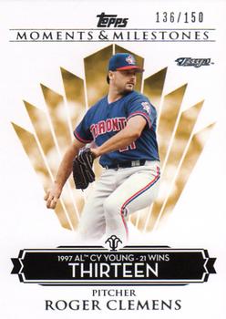 2008 Topps Moments & Milestones #79-13 Roger Clemens Front